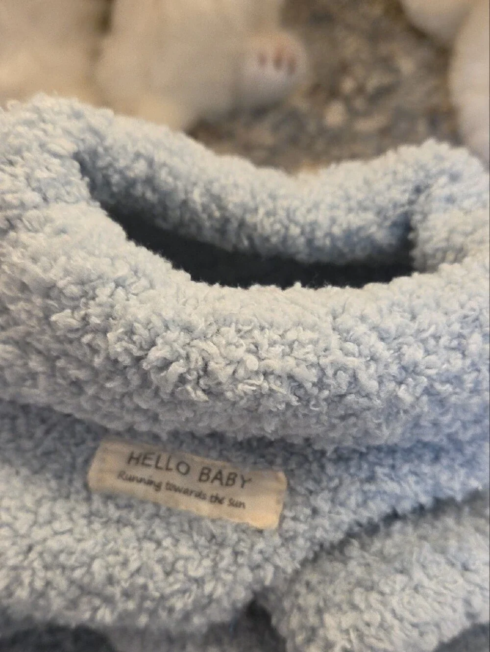 Light Blue Plush Dog Sweater - Cozy Sherpa Pet Sweater